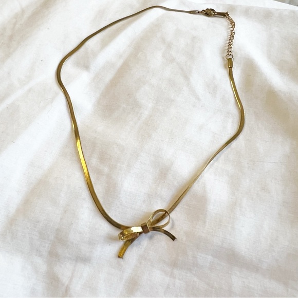 Louise Carter Jewelry - Louise Carter Gold Bow Necklace